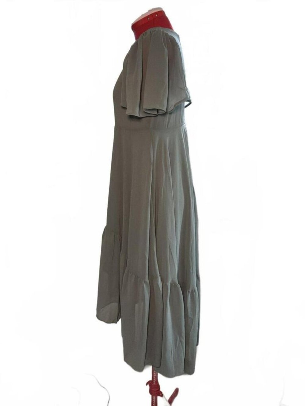 Lightweight Gray Midi Dress